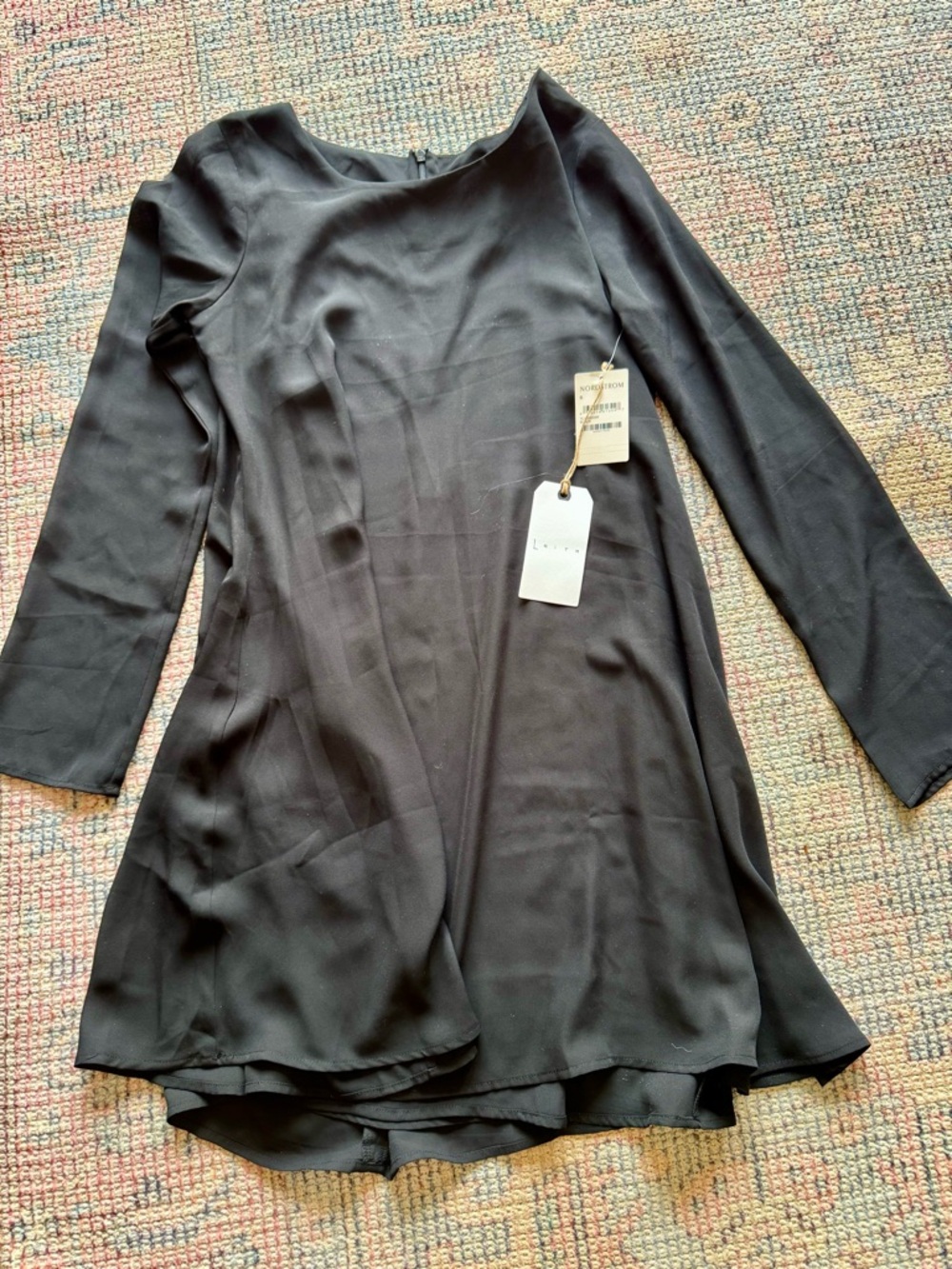 Leith black sheer dress size small
